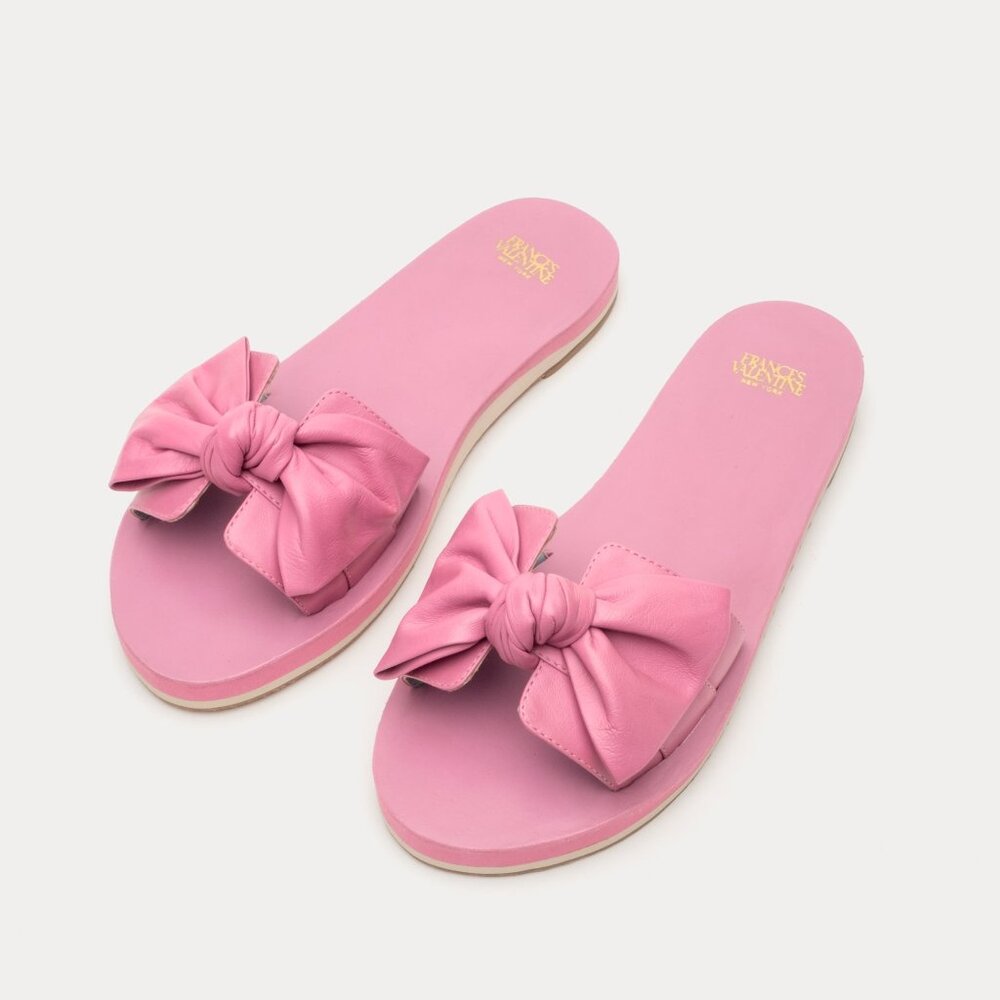 Frances Valentine Sandy Cloud Slide Soft Nappa Pink Oyster